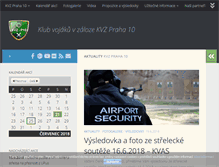 Tablet Screenshot of kvz-praha10.cz